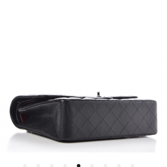 Authentic CHANEL Caviar Medium Double Flap Bag - Picture 3 of 8